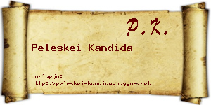 Peleskei Kandida névjegykártya